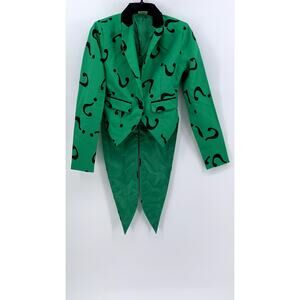 DC COMICS ORIGINALS Kids' Green-Black Riddler Single Button Blazer SZ S